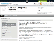 Tablet Screenshot of camrose-caregiving-instit-edmonton.edmontondirect.info