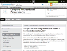 Tablet Screenshot of coopers-recreational-powe-edmonton.edmontondirect.info